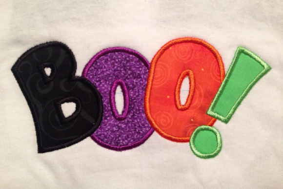Boo Halloween Applique