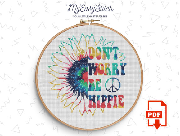 Don’t Worry Cross Stitch Pattern