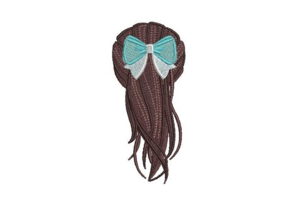 Girl Wearing a Hair Bow