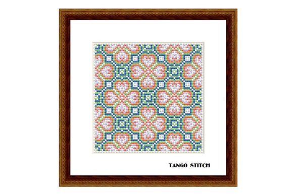 Hearts Cross Stitch Ornament Pattern