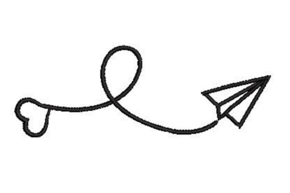 Paper Plane with Heart