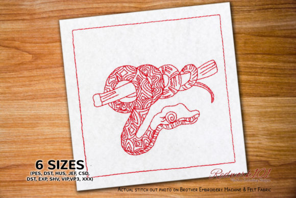 Snake with Zentangle