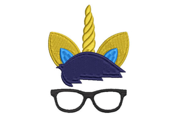 Unicorn Face with Glasses